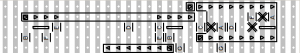 veroboard layout for the remote temperature sensor receiver